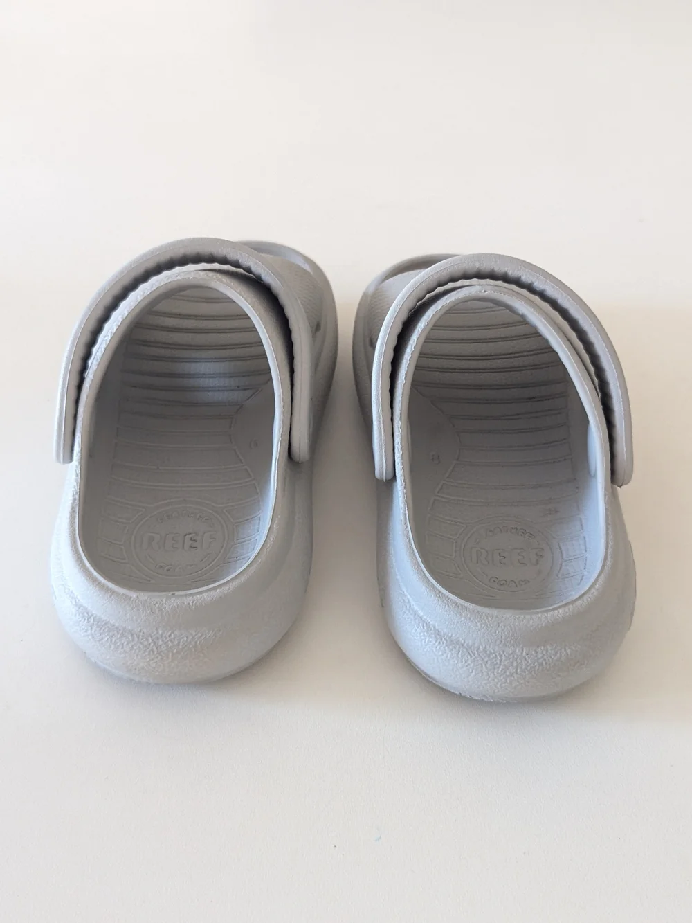 REEF Toddler/Little Kid Rio Slide Sandals in Gray